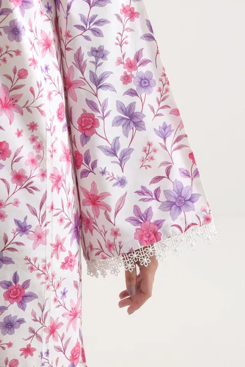 Unstitched Printed Warm Cotton 3 Piece Suit For Women - Unstitched Fabric For Women