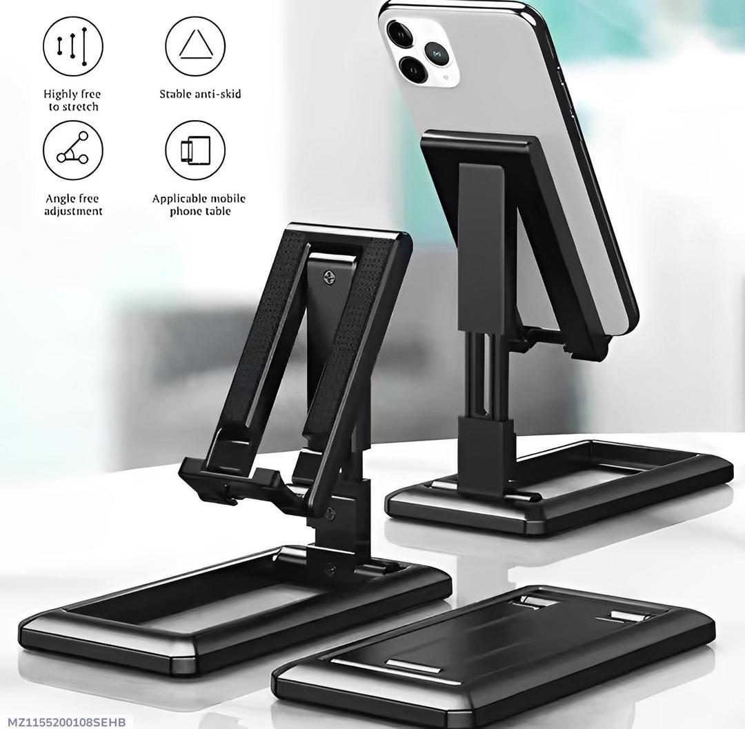 Premium Black ABS Tripod Stand for iPhone iPad Xiaomi Buy one get one free