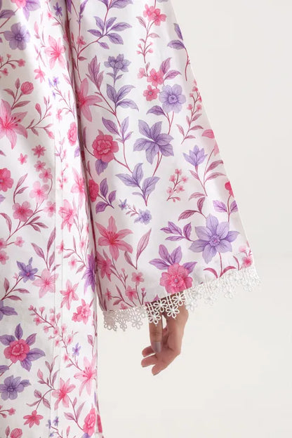 Unstitched Printed Warm Cotton 3 Piece Suit For Women - Unstitched Fabric For Women