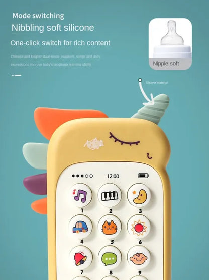 Baby Phone Toy – Musical Sound Telephone with Teether & Lights | Interactive Educational Toy for kids