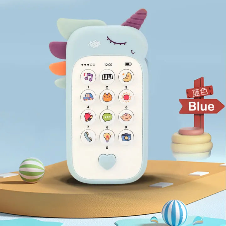 Baby Phone Toy – Musical Sound Telephone with Teether & Lights | Interactive Educational Toy for kids