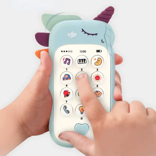 Baby Phone Toy – Musical Sound Telephone with Teether & Lights | Interactive Educational Toy for kids