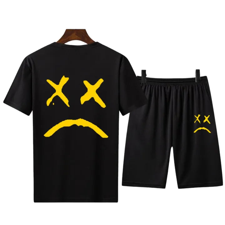 Round Neck T Shirt And Shorts Cotton Half Sleeves Tees Summer Collection