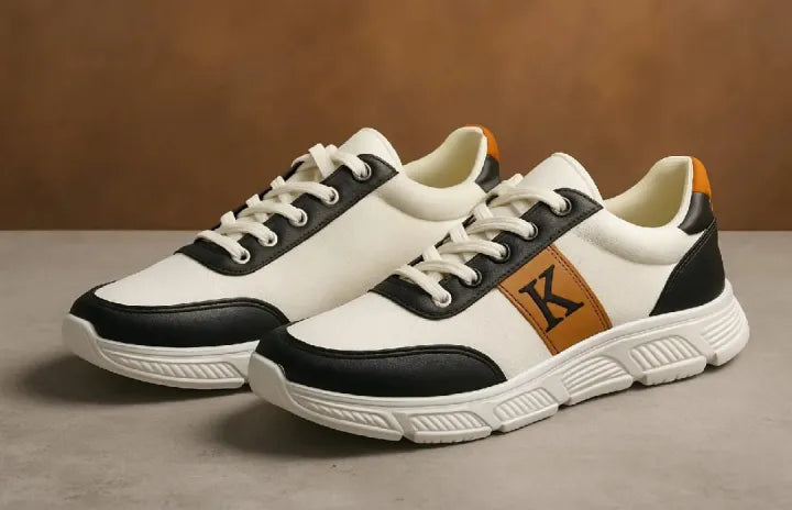 Sports Shoes for Men All Season Textured Neon Accents Woven & Braided Uppers High-Top Stylish Shoes Matte Black Black and Grey Color Available