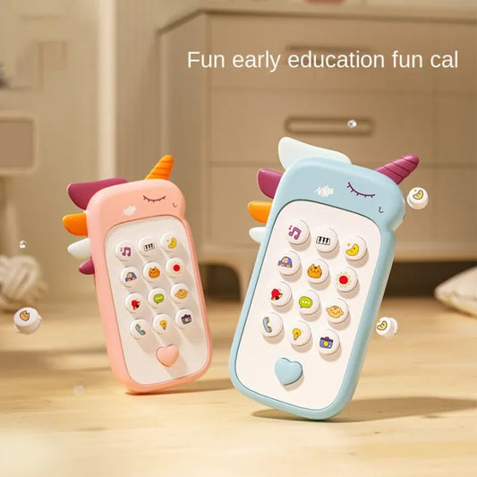 Baby Phone Toy – Musical Sound Telephone with Teether & Lights | Interactive Educational Toy for kids